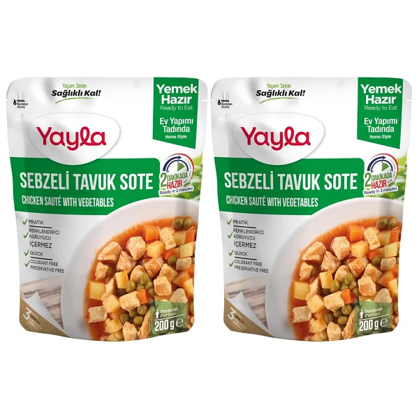 Yayla Sebzeli Tavuk Sote 200 Gr - Görsel 5
