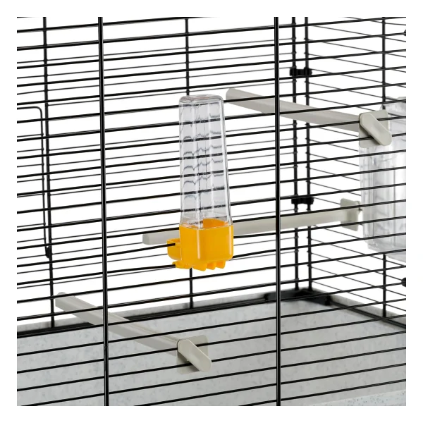 Ferplast 52003817 Vogelheim REKORD 4, muhabbet kuşları için, komple donanım, Ölçüler: 60 x 32,5 x 57,5 cm, siyah - Görsel 6