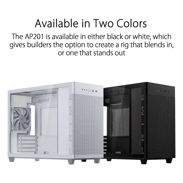 Asus Prime Ap201 Temperli Fanlı Micro Atx Bilgisayar Kasası - Görsel 7