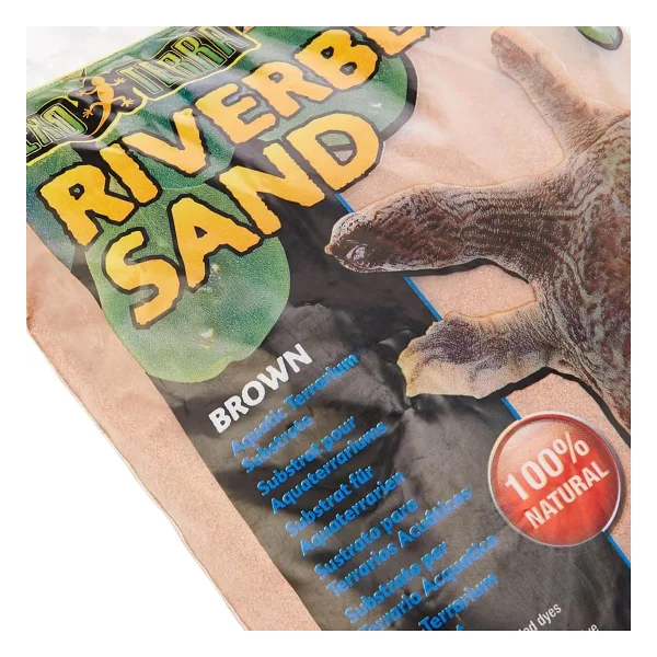 Exo Terra Riverbed Kumu, Akvaryum Substratı, Doğal Kum, Su Kaplumbağaları İçin Mükemmel Substrat, Çöl Kumu Olarak Da Kullanılabilir, Kahverengi, 4,5 Kg - Görsel 5