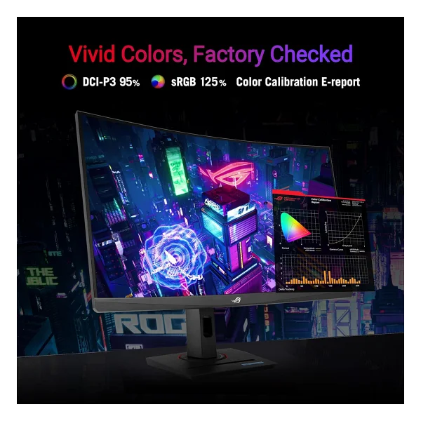 Asus ROG Strix XG27WCS 27" 1 ms 2K Curved 180 Hz Oyuncu Monitörü - Görsel 4