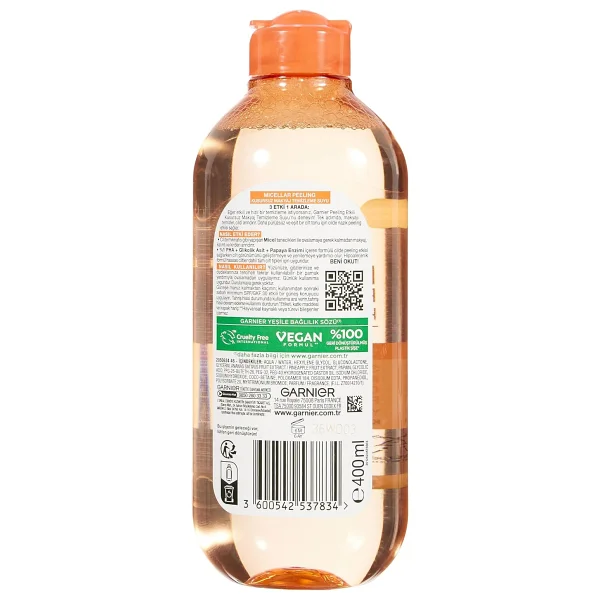 Garnier Micellar Peeling Kusursuz 400 Ml Makyaj Temizleme Suyu - Görsel 3