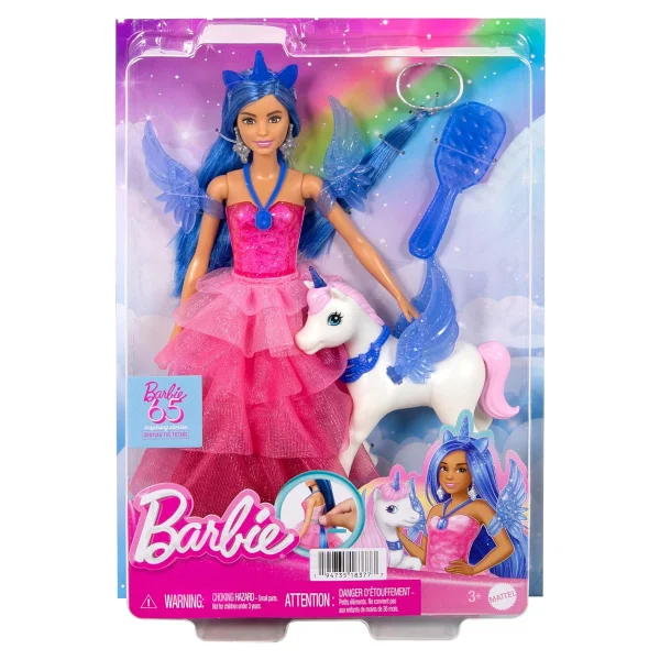 Barbie 65. Yıl Özel Mavi Saçlı Prenses Hrr16 - Görsel 7