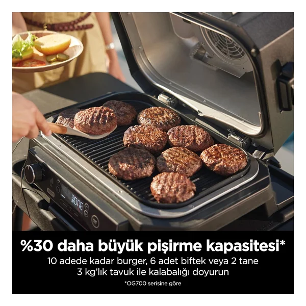 Ninja Woodfire Pro XL Elektrikli Bbq Izgara - Görsel 8