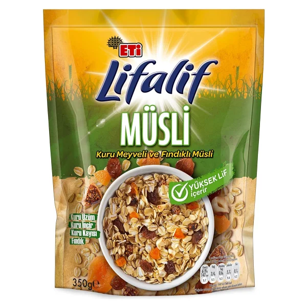 Eti Lifalif Yer Fıstıklı ve Hurmalı Müsli 350 gr - Görsel 5