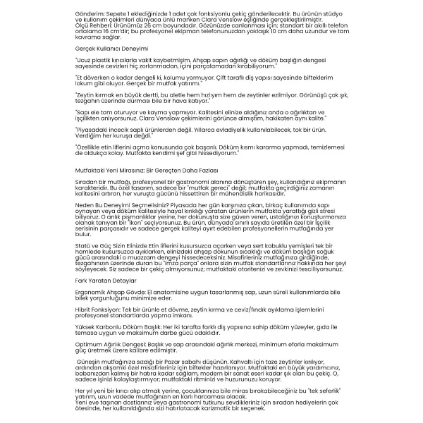 Transformacion Ahşap Saplı Profesyonel Et Dövücü, Zeytin ve Ceviz Kırıcı Çekiç 722660 - Görsel 8
