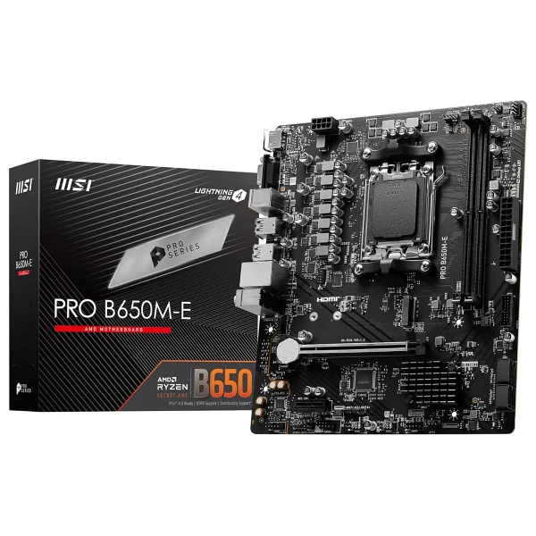 Msı Pro B650m-E AMD Am5 DDR5 Micro Atx Anakart - Görsel 2