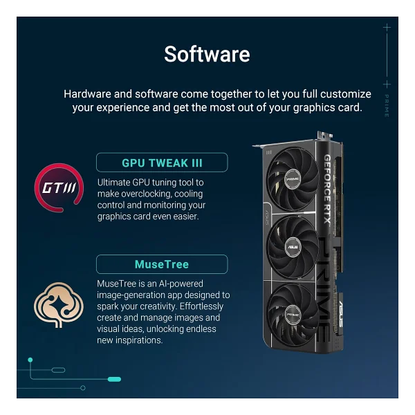 Asus Prime-RTX5080-O16G Nvidia Geforce RTX5080 16GB GDDR7 256bit OC 1xHDMI 3xDP DLSS4 Ekran Kartı - Görsel 7