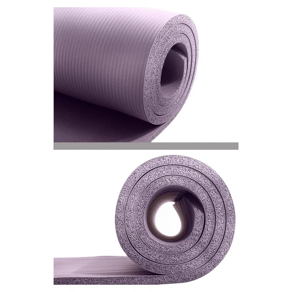 Delta Konfor Zemin 10 Mm Taşıma Askılı Pilates Minderi Yoga Matı, Lila, 10 Mm - Görsel 2