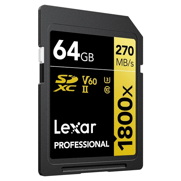 Lexar Gold Series 1800x Lsd1800064g Class 10 Uhs-Iı U3 V60 64 GB Hafıza Kartı - Görsel 5