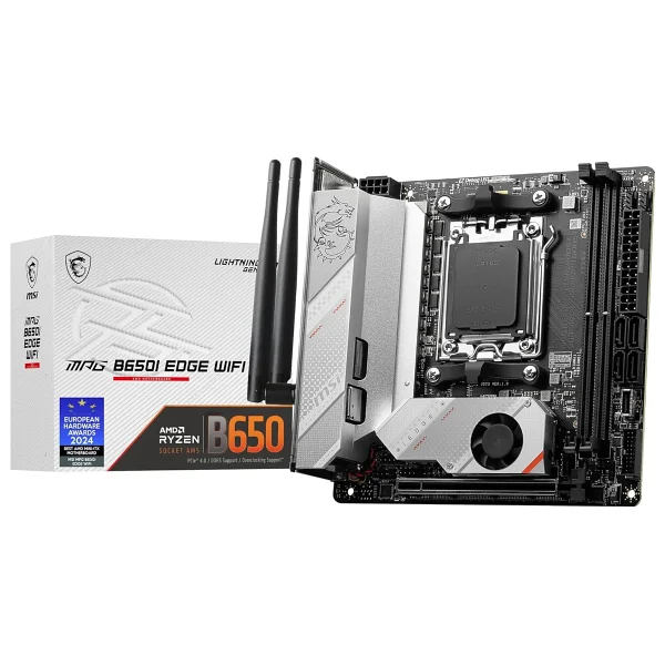 MSI MPG B650I Edge Wi-Fi AMD AM5 DDR5 Mini ITX Anakart - Görsel 3