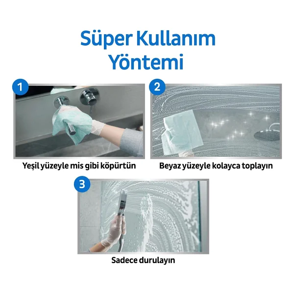 Sleepy Easy Clean Süper Kireç Sökücü Temizlik Havlusu 30 Yaprak - Görsel 8