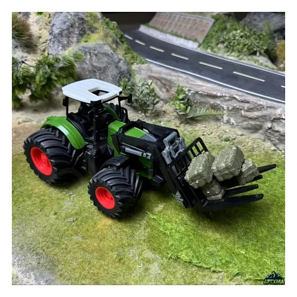 Oyuncak 2.4ghz Uzaktan Kumandalı 1:24 Ölçek Şarjlı Rc Traktör Forklift Aparatlı - Oyuncak Kepçe Traktör (Forklift Aparatlı) - Görsel 3