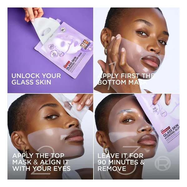 L 'oreal Paris Revitalift Glassy Skin Cam Cilt Görünümü Etkili Şeffaflaşan Işıltı & Nem Veren Hidrojel Yüz Maskesi - Görsel 7