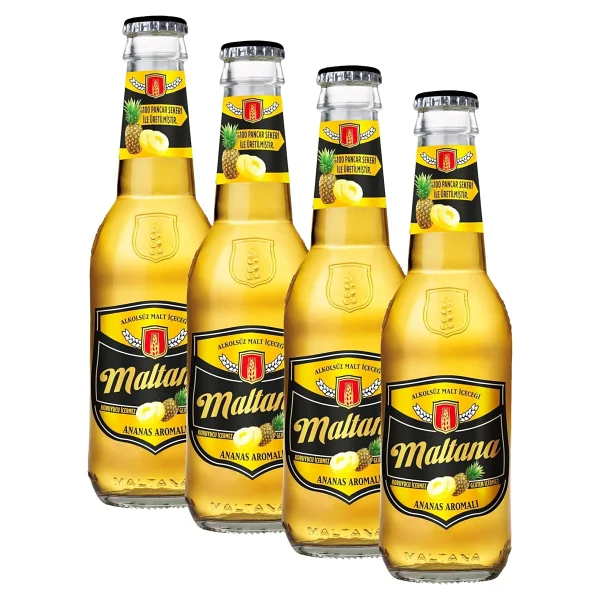 Maltana Ananas Aromalı Alkolsüz Malt İçecek 250 ml 3lü paket - Görsel 2