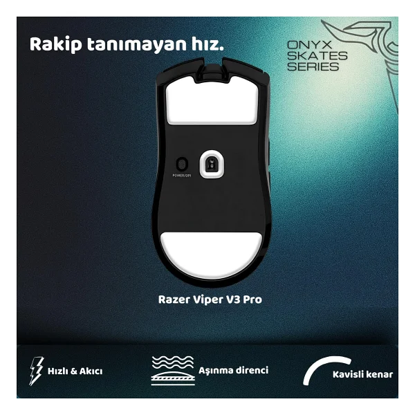 Klasse Onyx Mouse Skate (Razer Viper V3 Pro İle Uyumlu Skatez) - Görsel 2