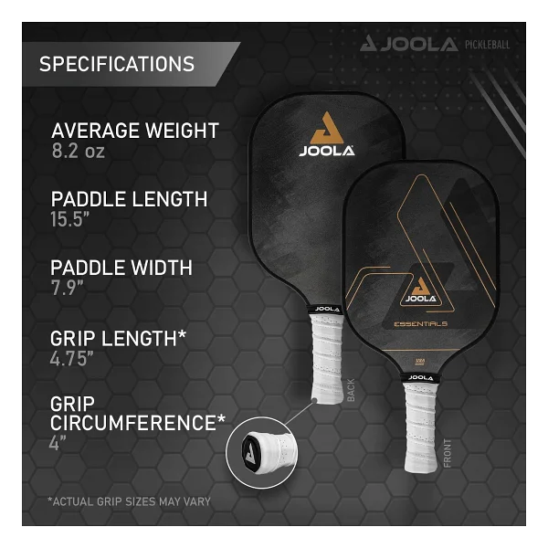 JOOLA Güçlendirilmiş Fiberglas Yüzey ve Petek Polipropilen Çekirdek ile Essentials Performance Pickleball küreği - Görsel 5
