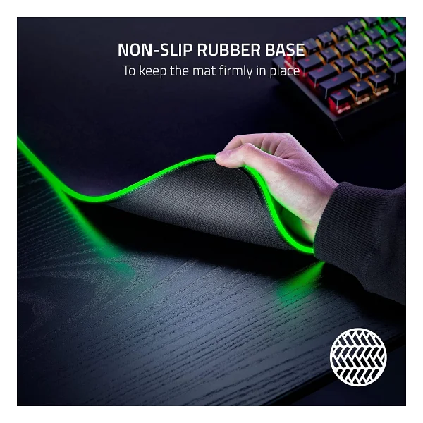 Razer Goliathus Chroma 3XL - Yumuşak Oyun Fare Altlığı, RGB Aydınlatmalı, Mikro Dokulu Kumaş Yüzeyli, Siyah - Görsel 6