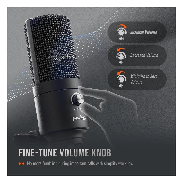 Fifine K669b USB Condenser Mikrofon - Görsel 4