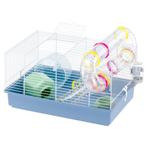 Ferplast Hamster kafesi, Paula kemirgen kafesi, küçük hayvan kafesi, hamster aksesuarı dahil, 46 x 30 x Y 25 cm. - Görsel 5