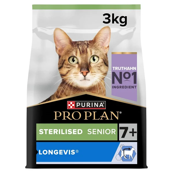Pro Plan Senior 7+ Hindili Kısırlaştırılmış 3 kg Yaşlı Kedi Maması - Görsel 6