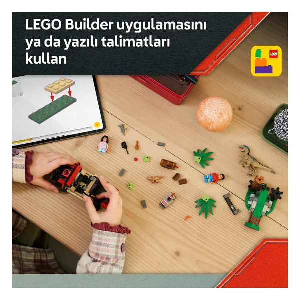 Lego 76972 Jurassic World Raptor Arazi Kaçışı - Görsel 10