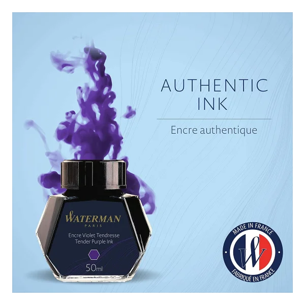 Waterman Cam Şişe 50 Ml Mor Dolma Kalem Mürekkebi - Görsel 3