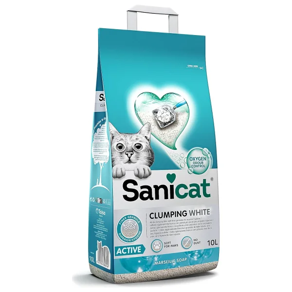 Sanicat Active Marsilya Sabunu Kokulu 10 lt Bentonit Kedi Kumu - Görsel 7