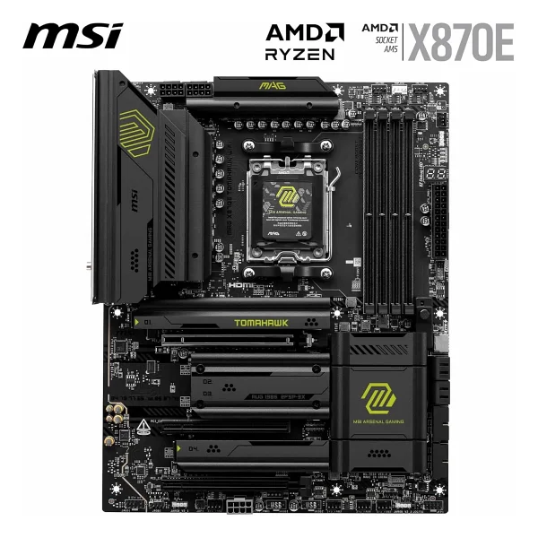 Msı Mag X870e Tomahawk Wi-Fi AMD Am5 DDR5 Atx Anakart - Görsel 2