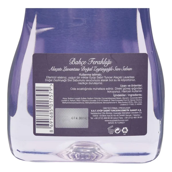 Eyüp Sabri Tuncer Alaçatı Lavantası Sıvı Sabun 1.5 Lt - Görsel 4