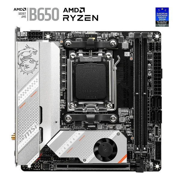 MSI MPG B650I Edge Wi-Fi AMD AM5 DDR5 Mini ITX Anakart - Görsel 4