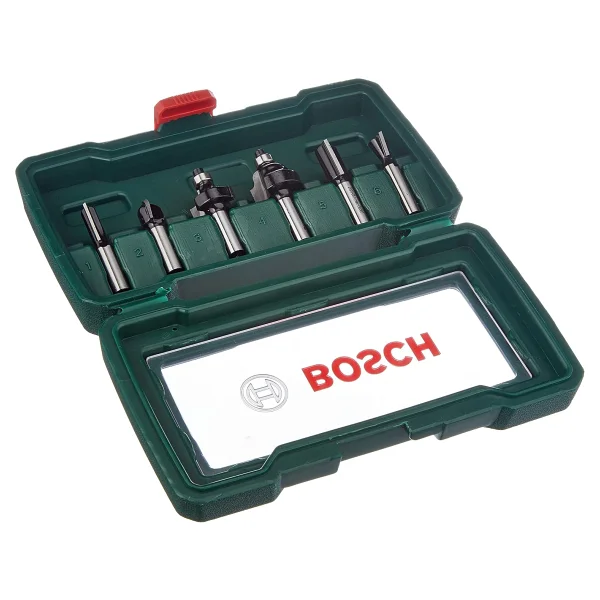 Bosch Professional Accessories 15 parça Freze Seti (Ahşap, frezeler için 8 mm şaftlı aksesuar) - Görsel 10