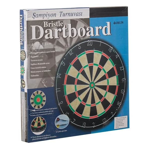 Delta Sisal 45 Cm Hedef Tahtası + 6 Ok Dart Seti - Görsel 4