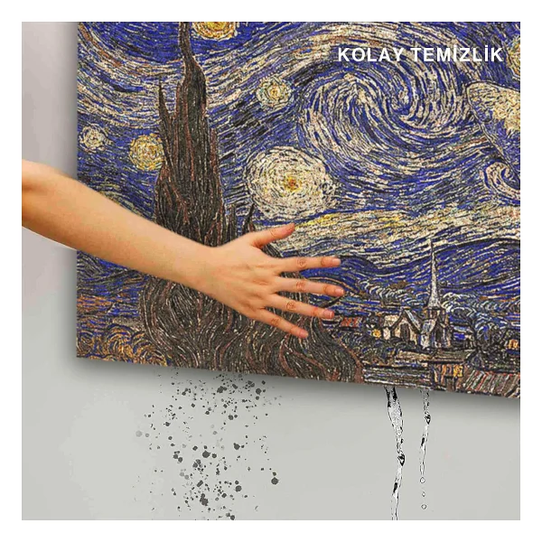 Monnhein Tasarımlı Dekoratif Kapı önü Paspas, Dış Mekan/Ev İçi/Banyo/Mutfak/Yatak Odası/Giriş Paspasları (Sonsuz Gece Cat, 45X70) - Görsel 6
