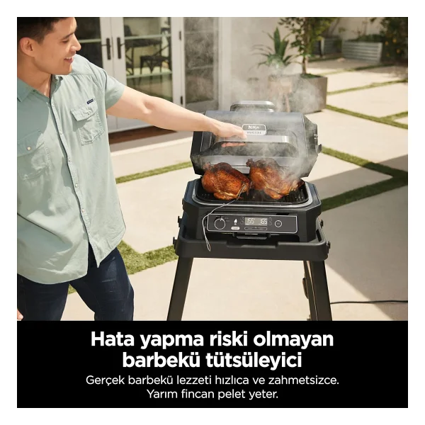 Ninja Woodfire Pro XL Elektrikli Bbq Izgara - Görsel 5