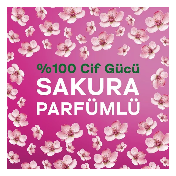 Cif Krem Sakura Mutfak Banyo Temizleyici 500 Ml - Görsel 5