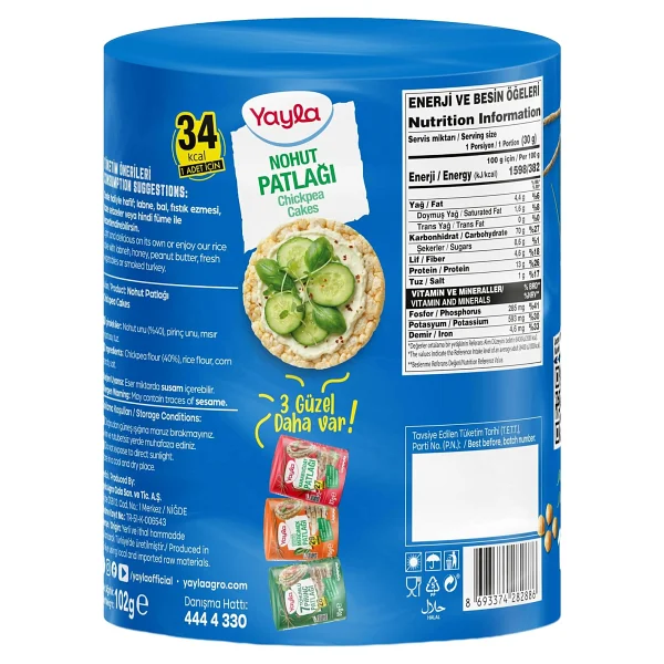 Yayla Nohut Patlağı 102 gr - Görsel 2