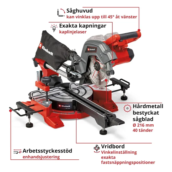 Einhell Te-Sm 36/8 L Li Aküsüz Gönye Testere - Görsel 3