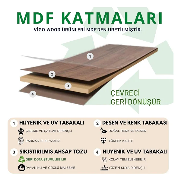 Vigo Wood LS021 Minderli 15,6" ve 17,3" Laptop Sehpası - Görsel 6