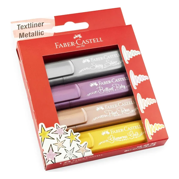Faber-Castell 46 Metalik 8'li Fosforlu Kalem Seti - Görsel 9