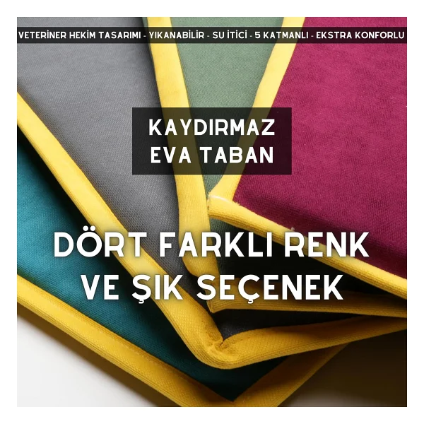 Pawdaz Serin (60x40cm) - 4 Mevsim Kedi/ Köpek Matı, Sıcak Veya Soğuk Kullanılabilen Minder Yatak - Görsel 4