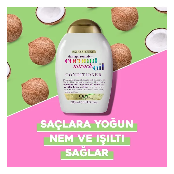 Ogx Coconut Miracle Oil 385 Ml Saç Kremi - Görsel 5