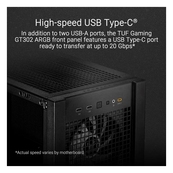 Asus Tuf Gaming Gt302 Argb Fanlı Siyah E-Atx Oyuncu Kasası - Görsel 7