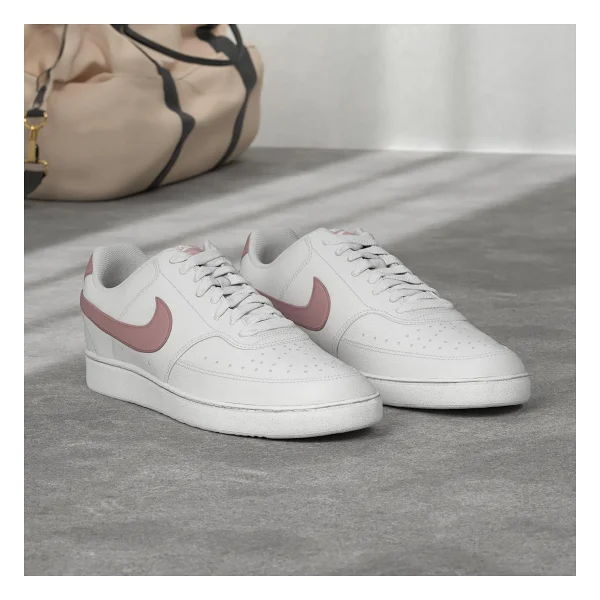 Nike Court Vision Low Nn Dh3158-102 Beyaz-Pembe Kadın Spor Ayakkabı - Görsel 3