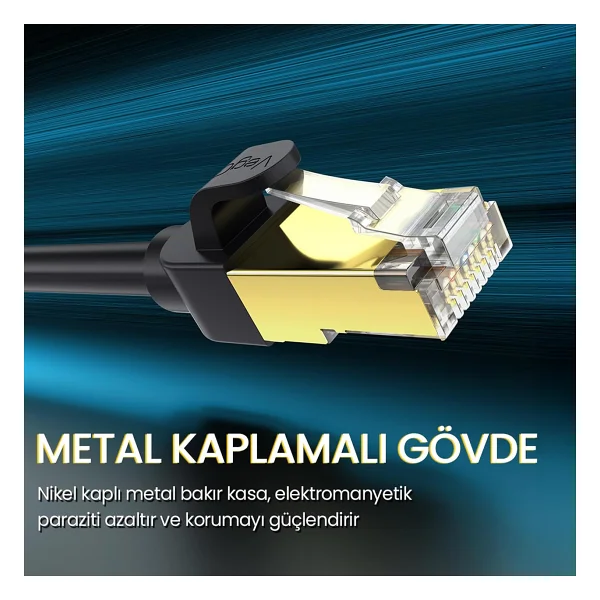 Veggieg E806 Stp 5 M Cat8 Patch Kablo - Görsel 4