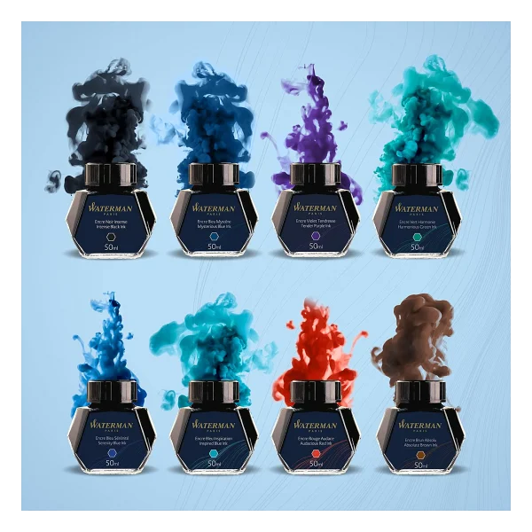 Waterman Cam Şişe 50 Ml Mor Dolma Kalem Mürekkebi - Görsel 6