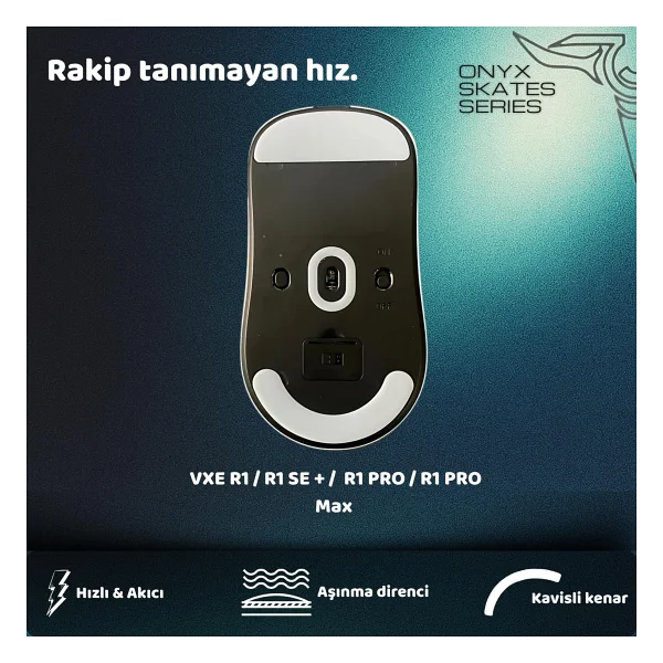 Klasse Onyx Mouse Skate (Vxe R1 / R1 Se + / R1 Pro / R1 Pro Max İle Uyumlu Skatez) - Görsel 2