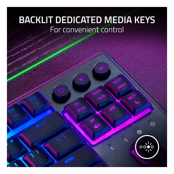 Razer Ornata V3 Tkl RGB Mecha-Membrane Switch Kablolu Oyuncu Klavyesi - Görsel 5