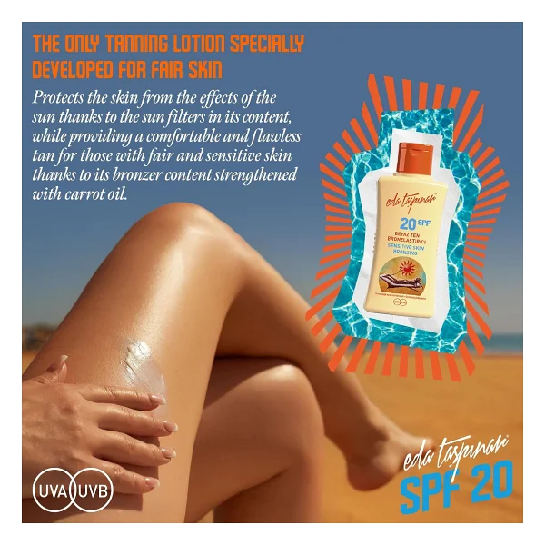 Eda Taşpınar Beyaz Ten 200 Ml 20 Faktör Bronzlaştırıcı Krem - Görsel 3