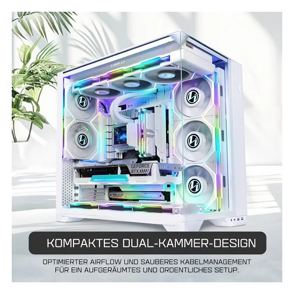 Lian Li O11 Vision Compact Fansız E-Atx Oyuncu Kasası - Görsel 2